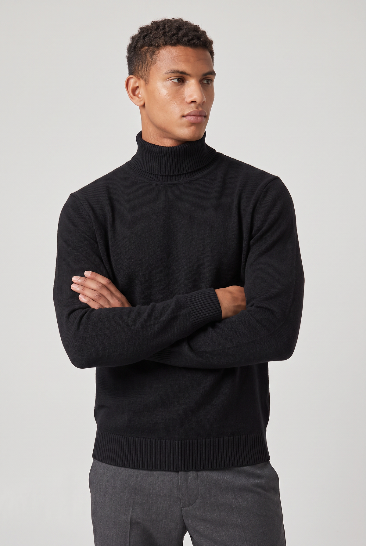 Men's Slim Fit Roll Neck Jumper – view 11