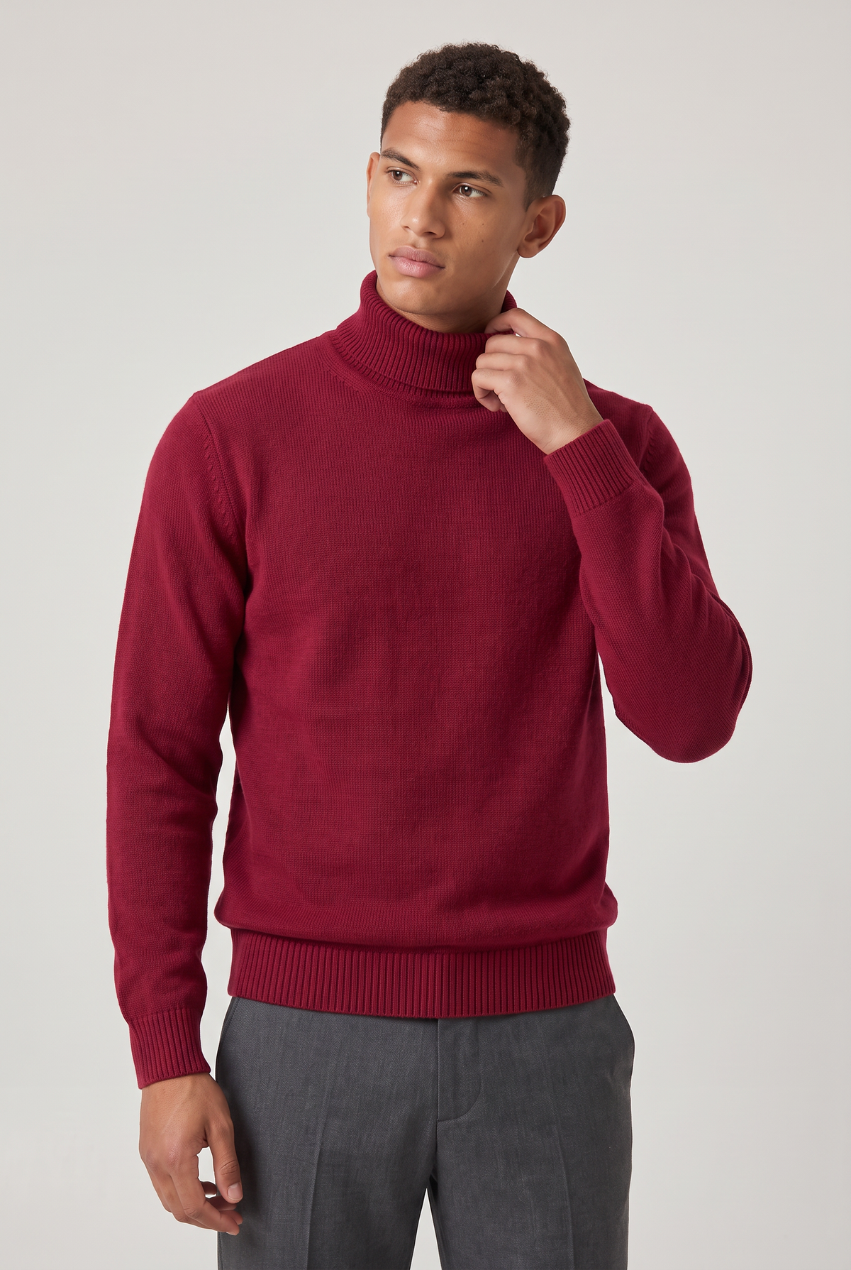 Men's Slim Fit Roll Neck Jumper – view 15