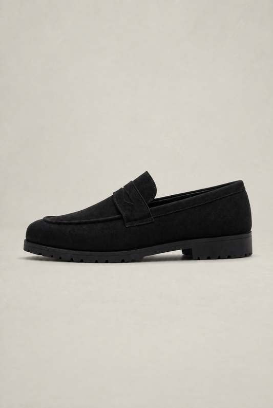 Men's Suede-Look Penny Loafers – view 1