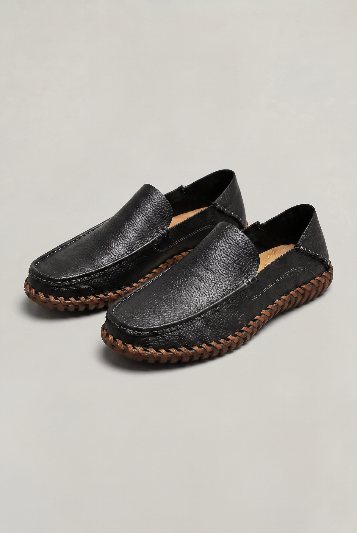Men's Faux Leather Slip-On Loafers – view 4