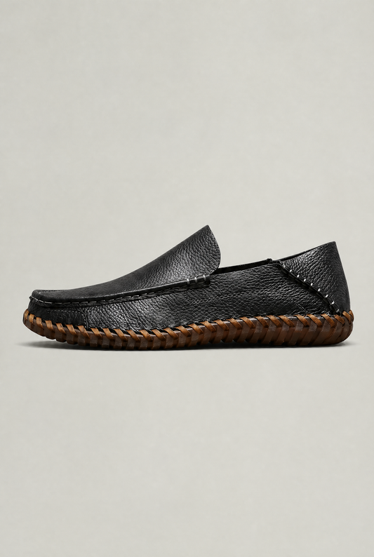 Men's Faux Leather Slip-On Loafers – view 1