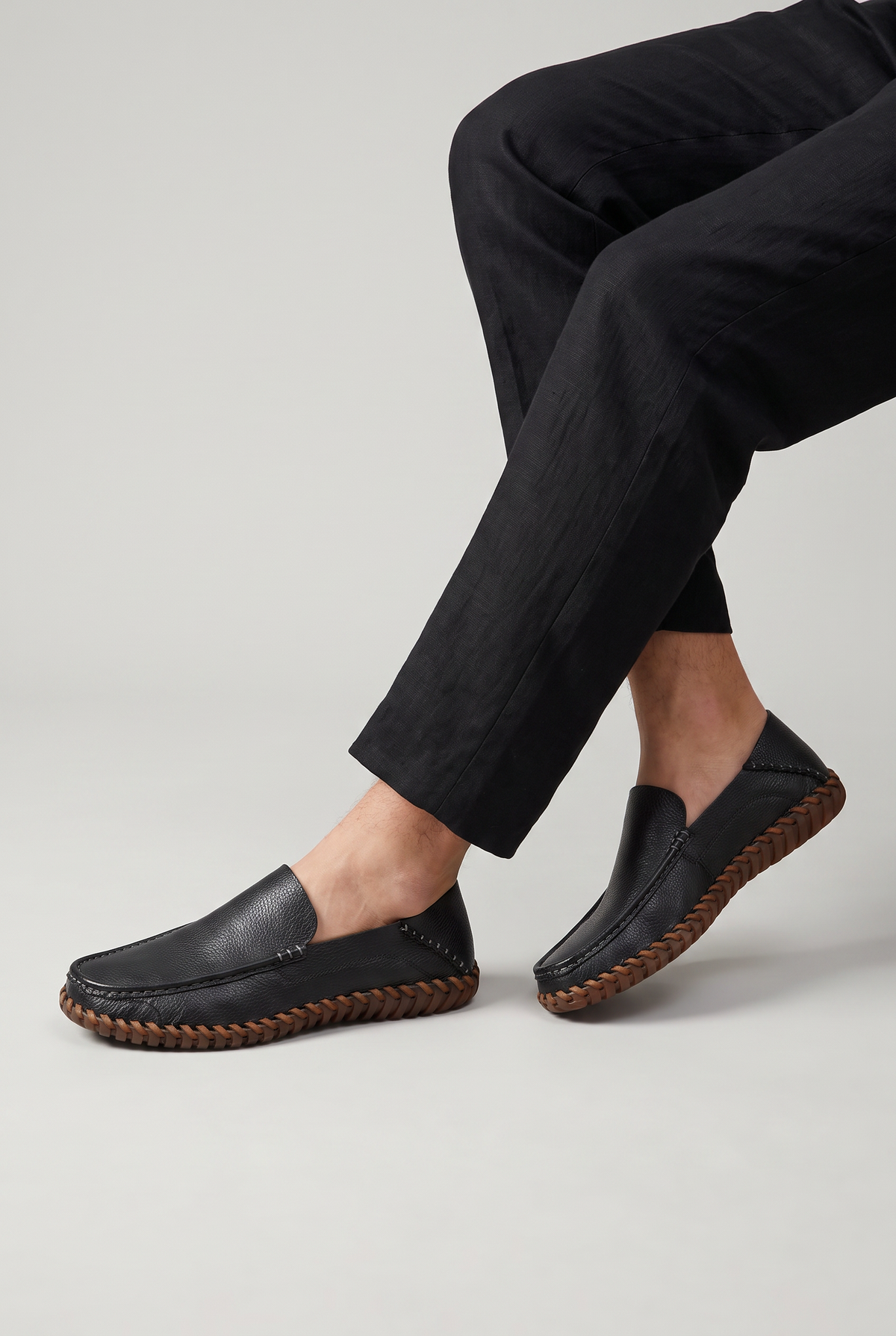 Men's Faux Leather Slip-On Loafers – view 5