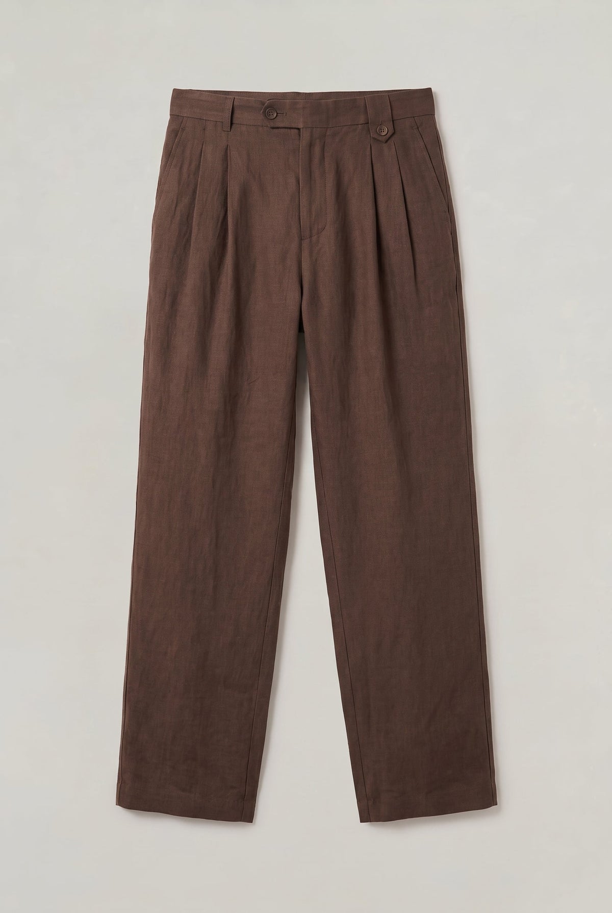 Men's Relaxed Straight Wide-Leg Linen Trousers – view 5