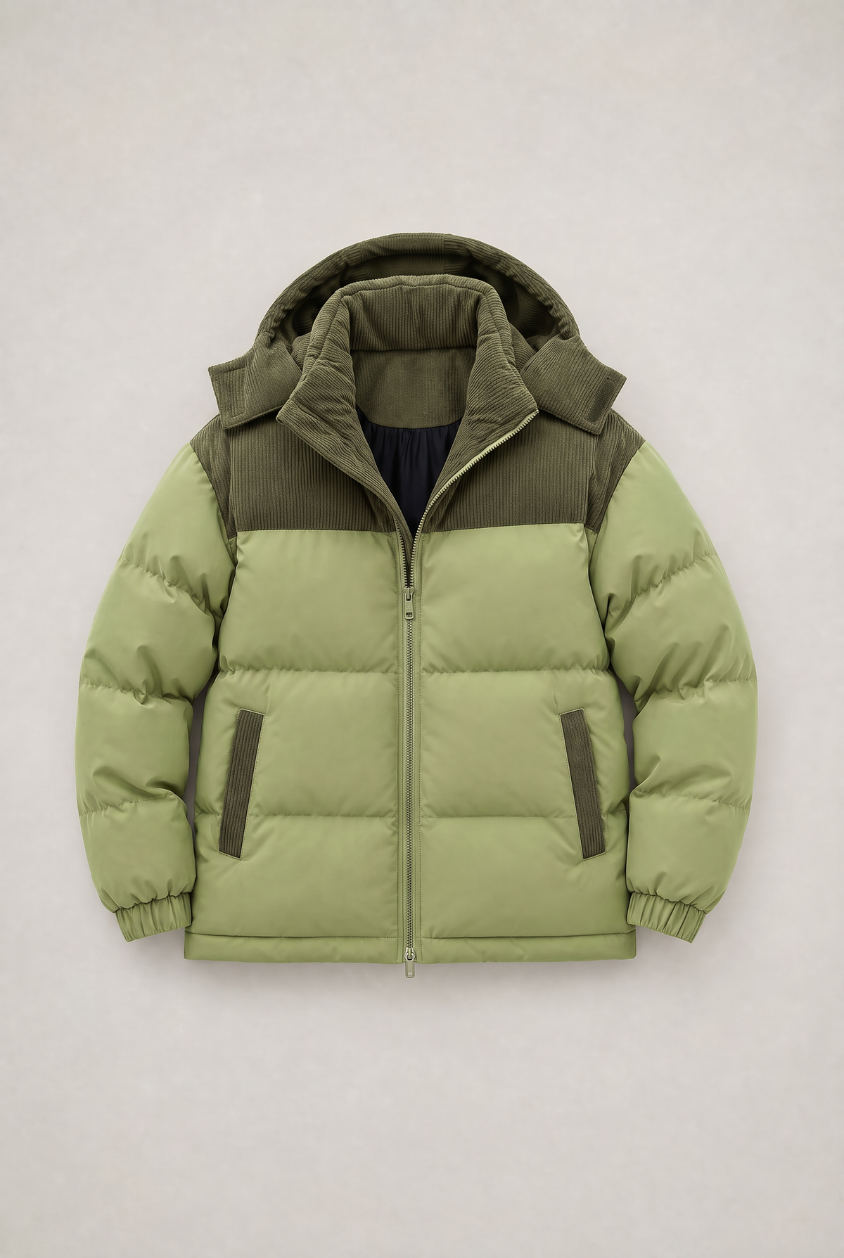 Men's Hooded Cord Puffer Jacket – view 8