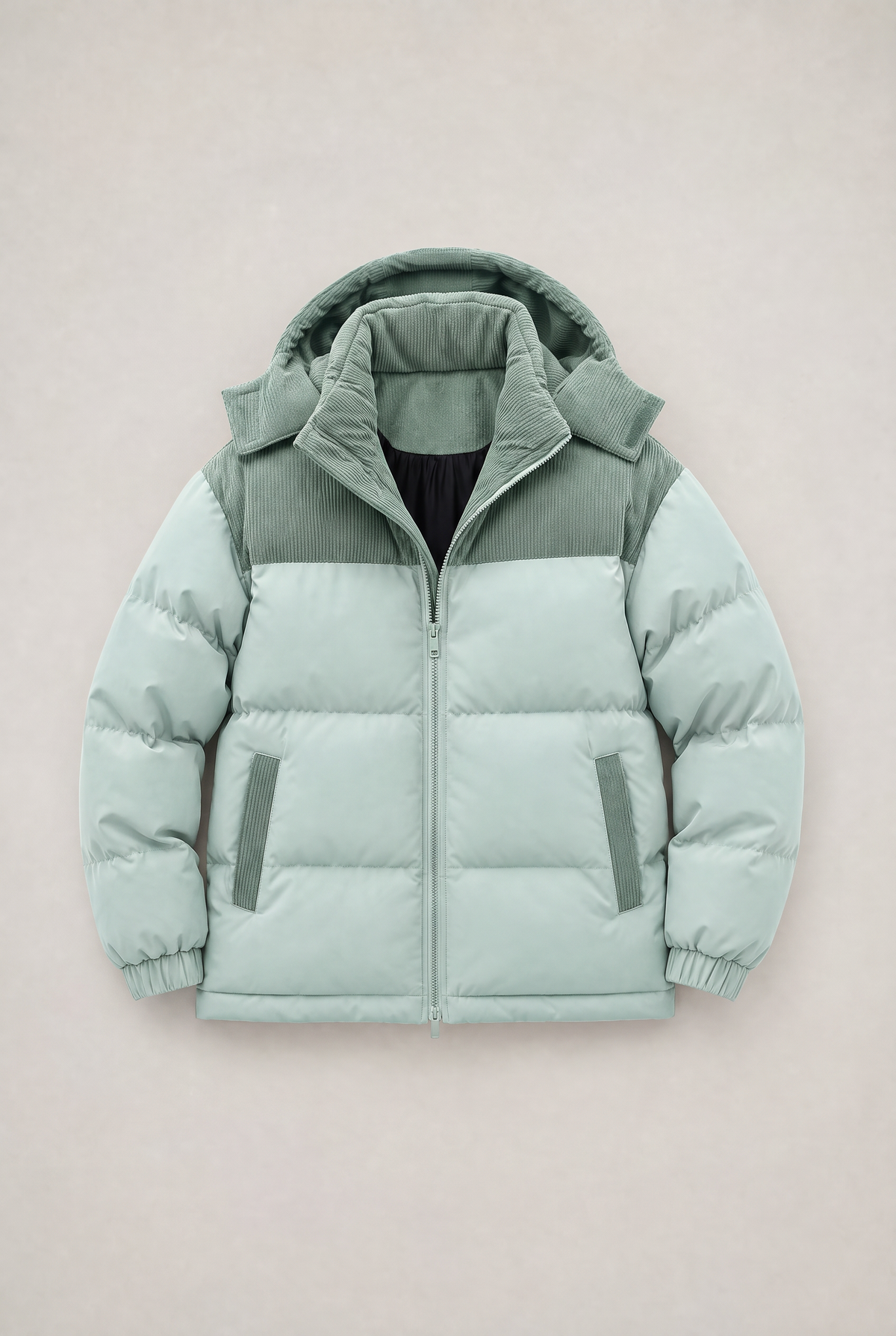 Men's Hooded Cord Puffer Jacket – view 9