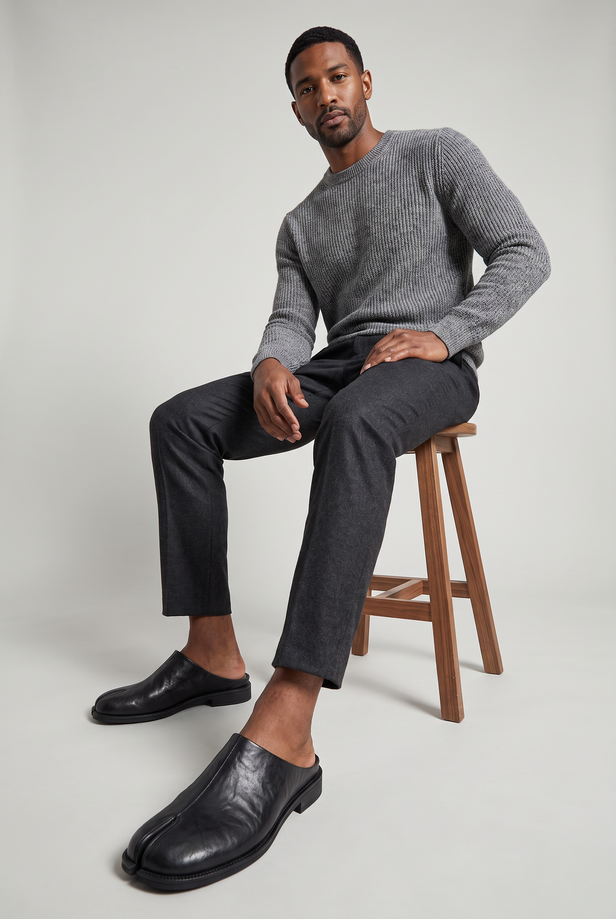 Men's Split-Toe Mule Loafers – view 4