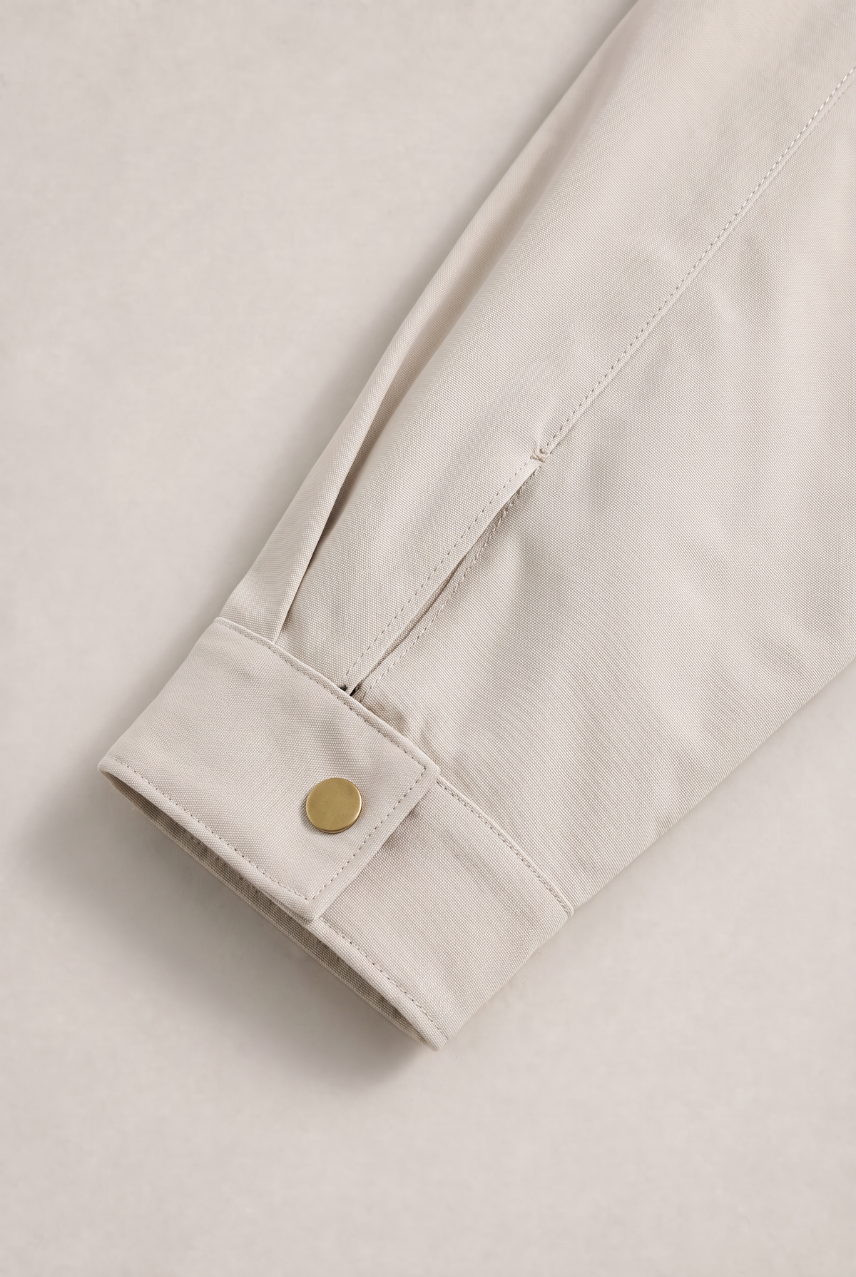 Men's Contrast Cord Collar Work Jacket – Single-Breasted Front, Loose Fit, Side Pockets for Spring Layering – view 6