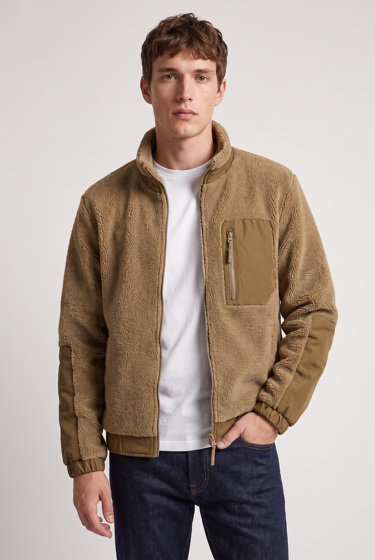 Men's Teddy Fleece Zip-Up Jacket – view 2
