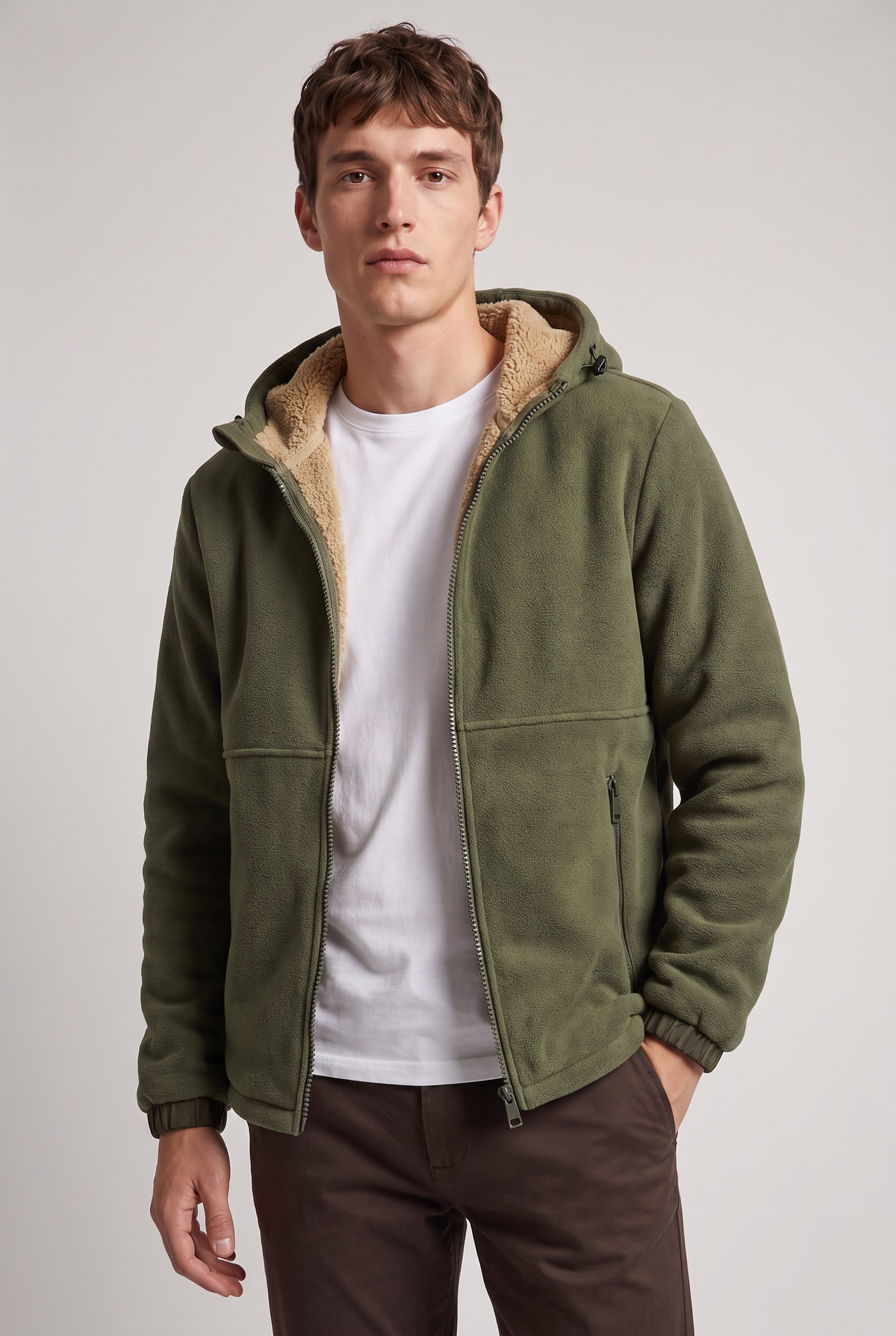 Men's Hooded Fleece-Lined Jacket – view 2