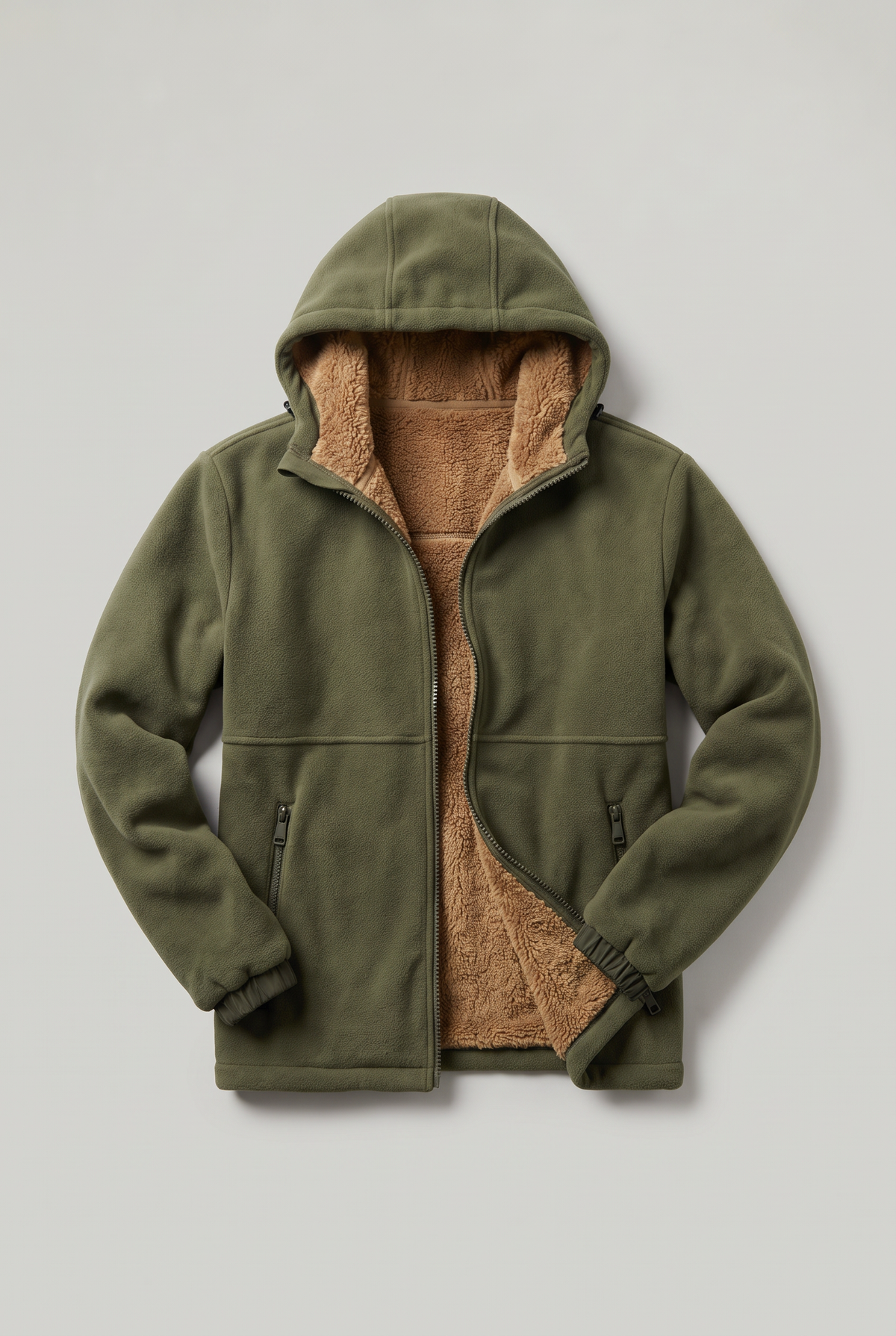 Men's Hooded Fleece-Lined Jacket – view 1