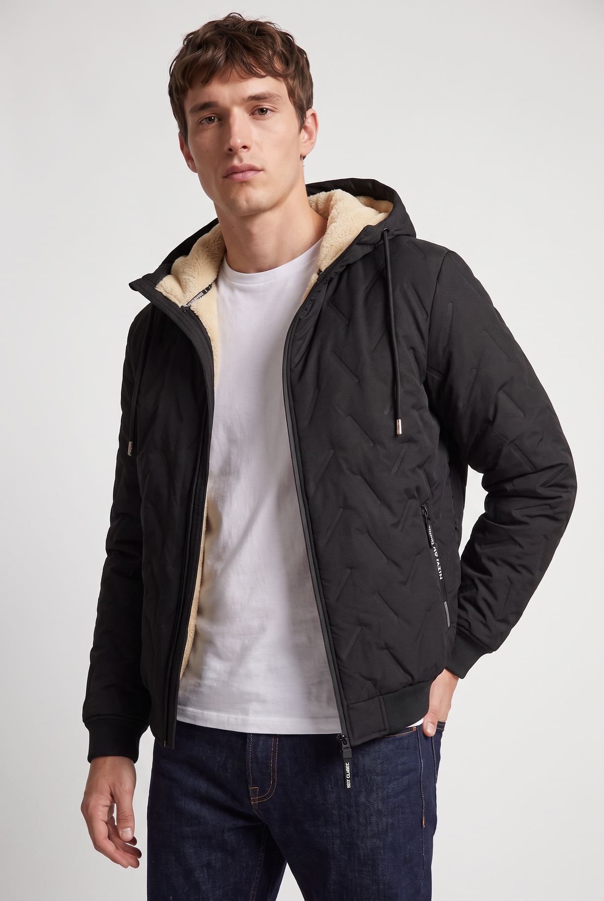 Men's Fleece-Lined Hooded Winter Jacket – view 4