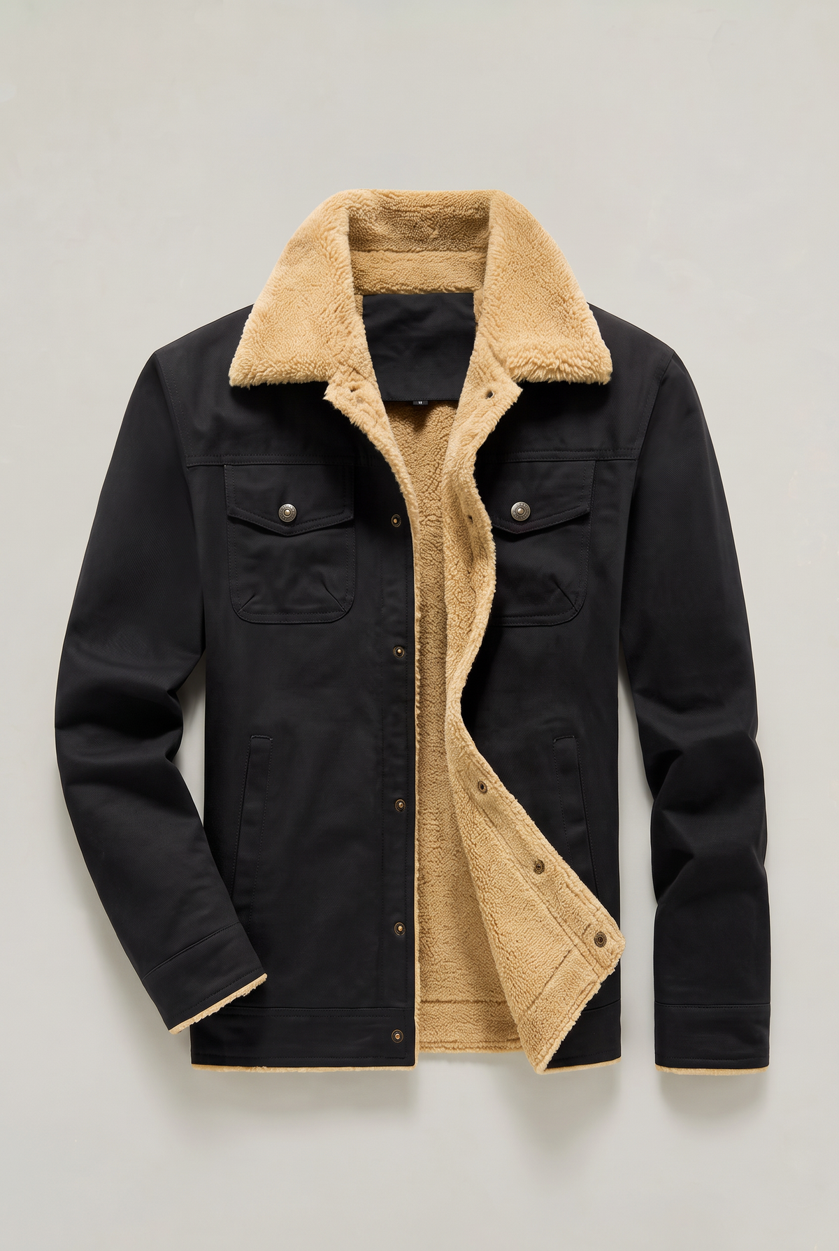 Men's Sherpa Collar Fleece-Lined Jacket – view 1