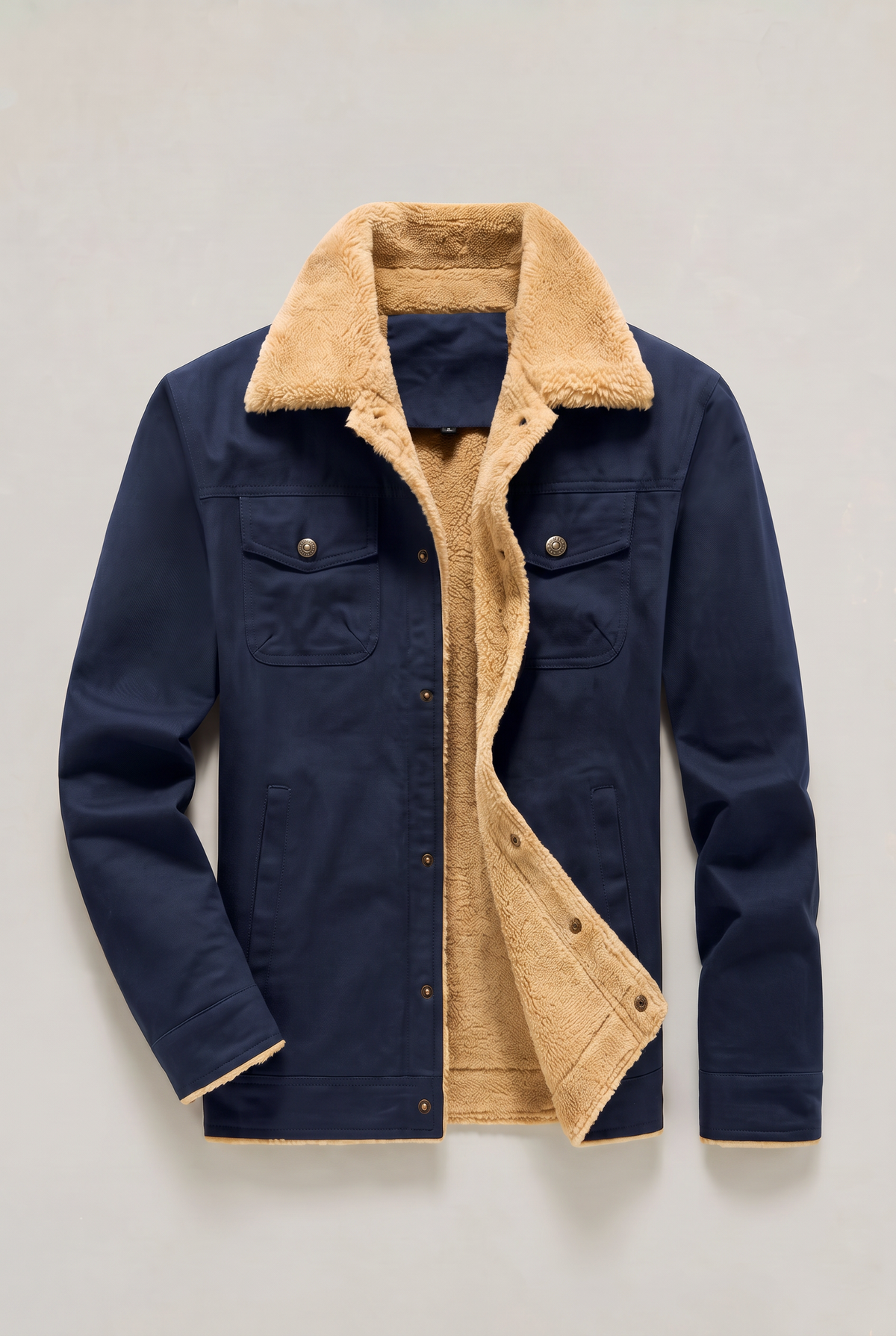 Men's Sherpa Collar Fleece-Lined Jacket – view 8