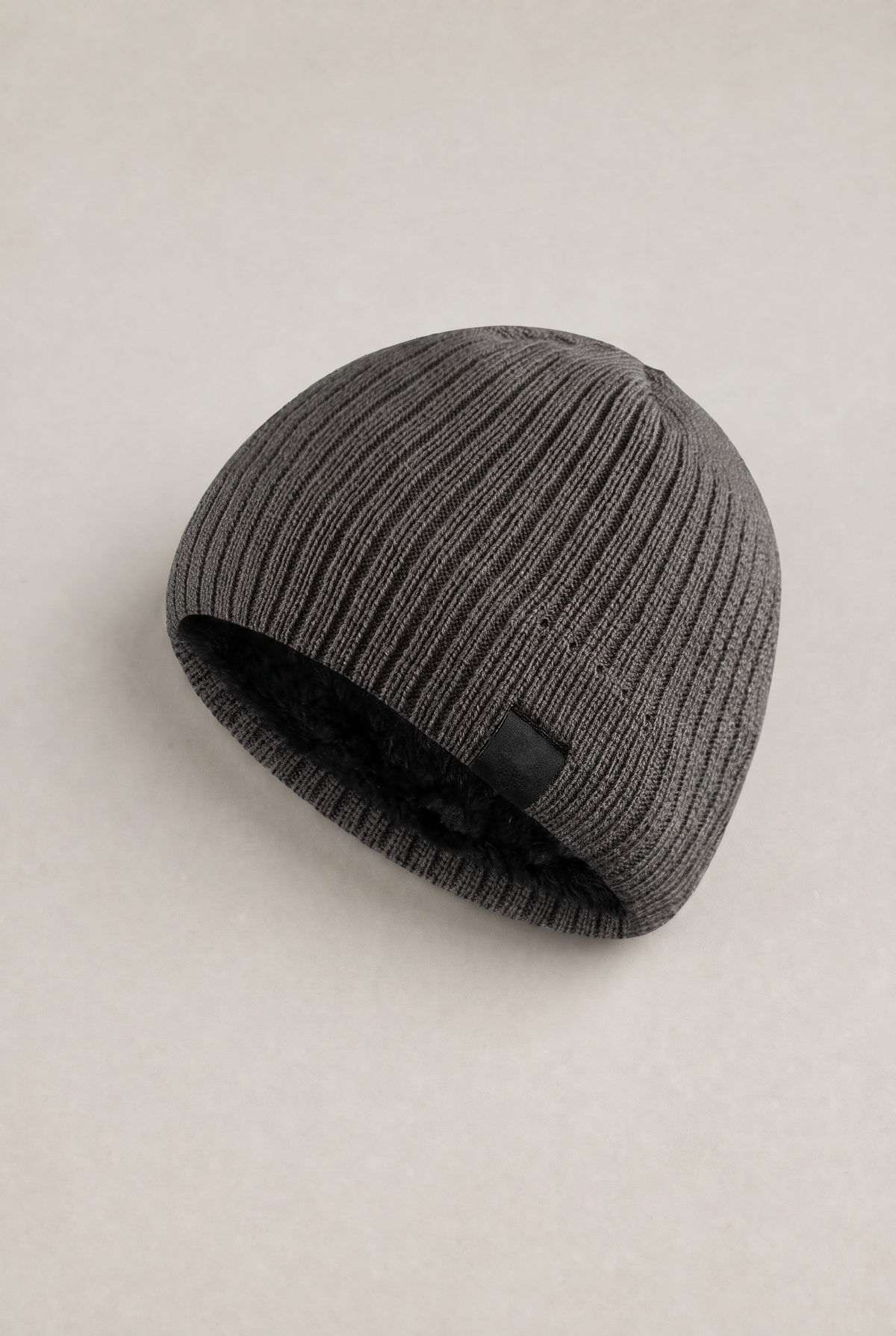 Men's Fleece Lined Ribbed Beanie – view 7