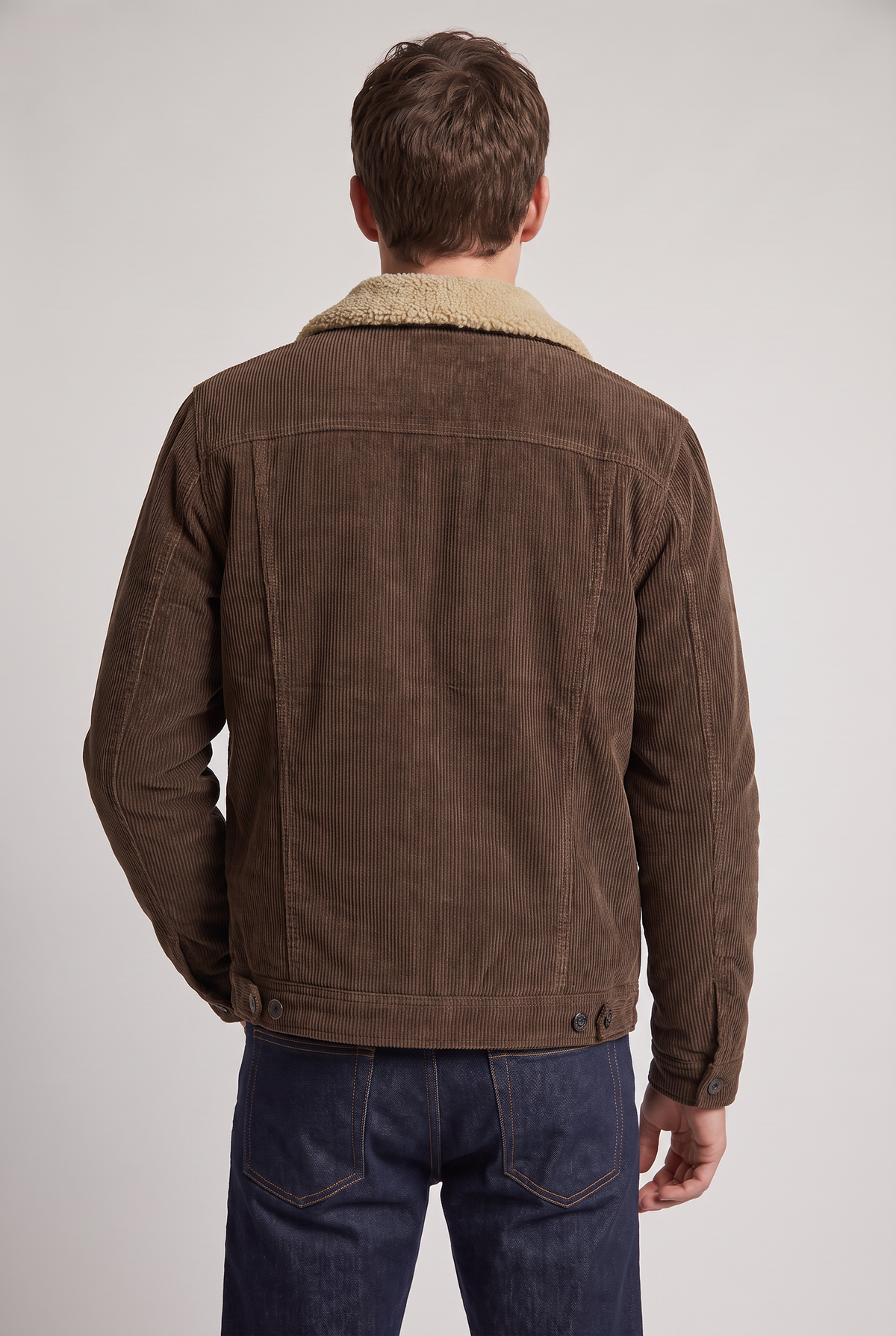 Men's Cotton Corduroy Trucker Jacket – view 3