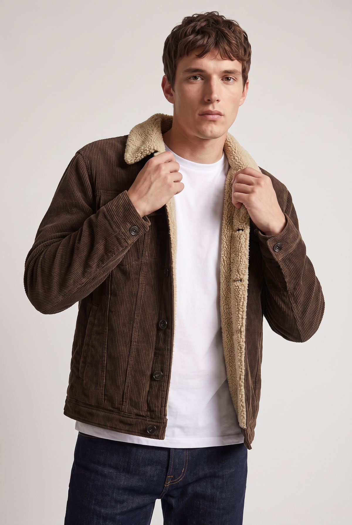 Men's Cotton Corduroy Trucker Jacket – view 2