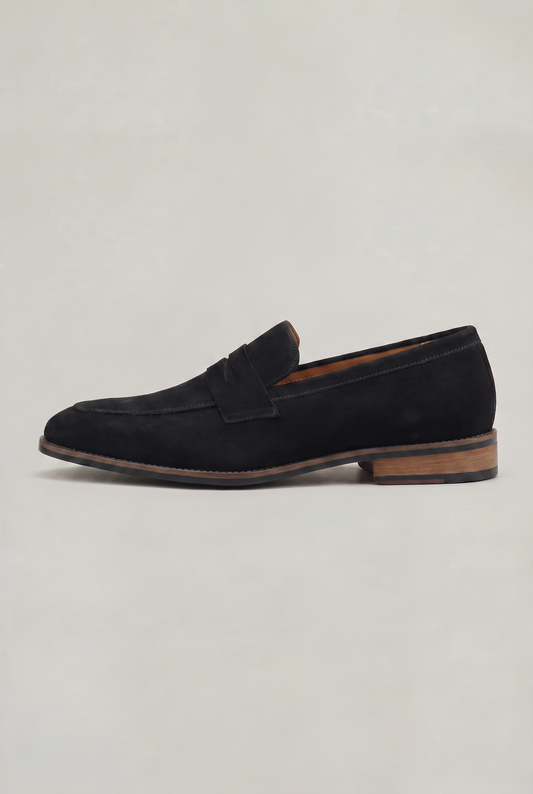 Men's Suede-Look Slip-On Loafers – view 1