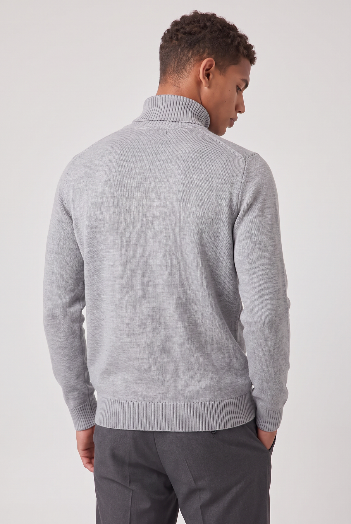 Men's Slim Fit Roll Neck Jumper – view 10