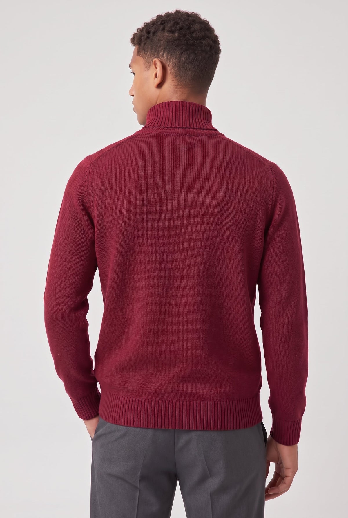 Men's Slim Fit Roll Neck Jumper – view 18