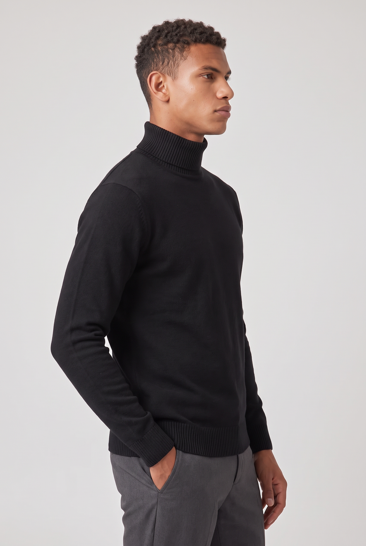 Men's Slim Fit Roll Neck Jumper – view 13