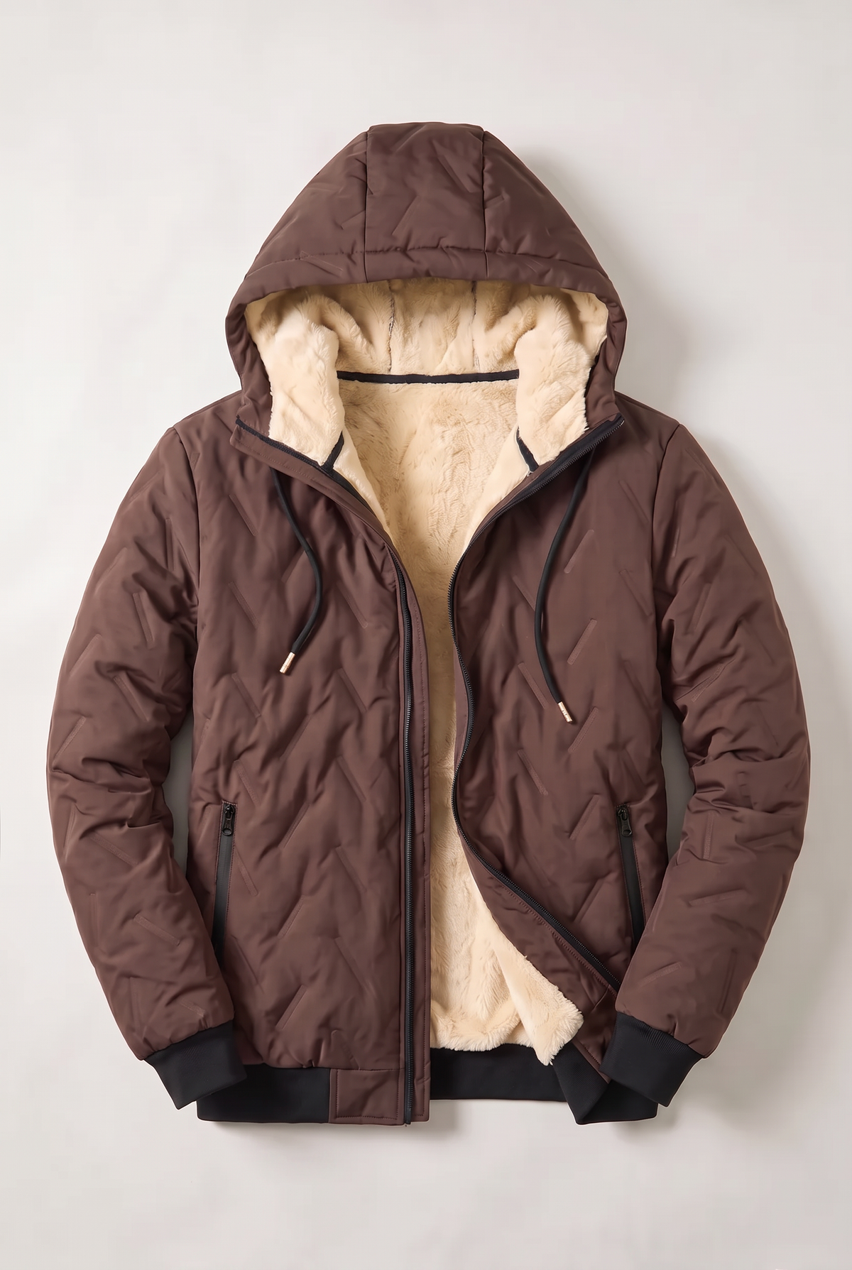 Men's Fleece-Lined Hooded Winter Jacket – view 9