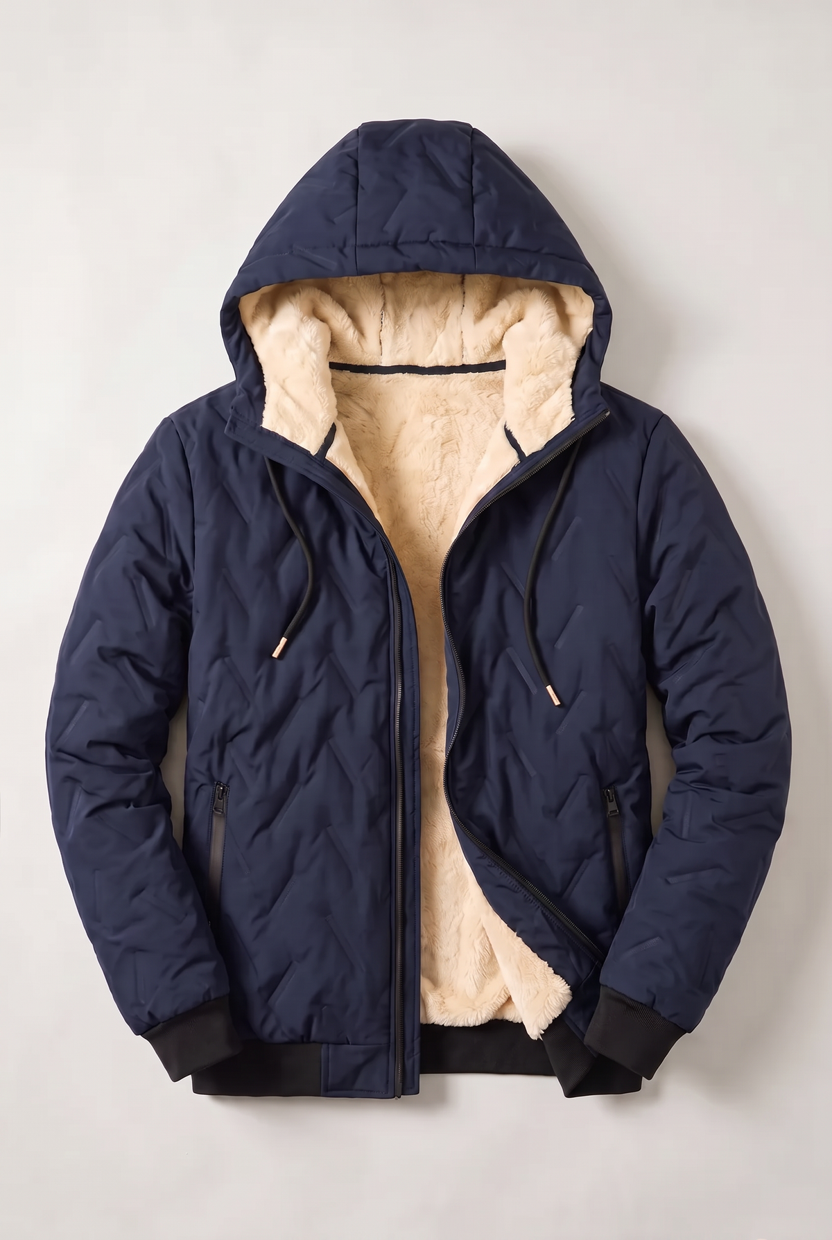 Men's Fleece-Lined Hooded Winter Jacket – view 8