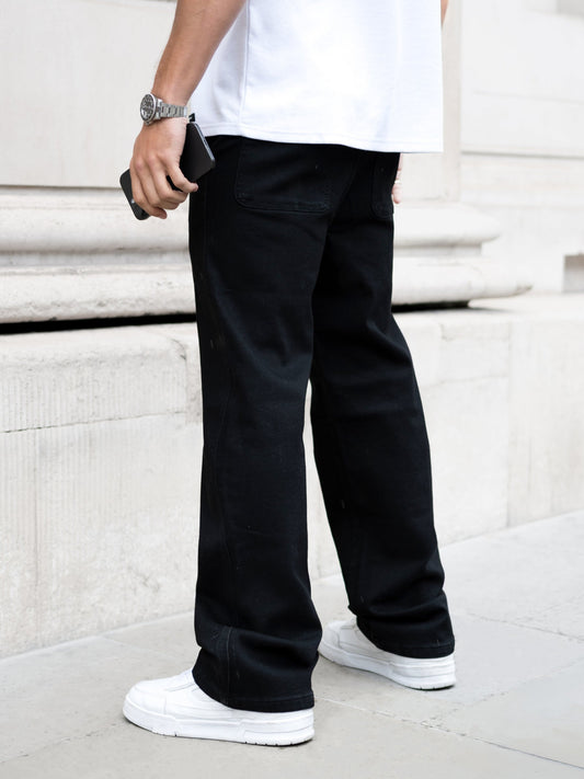 Vol.17 Straight Leg Jeans - Black by SATRI & CO. – product view 2