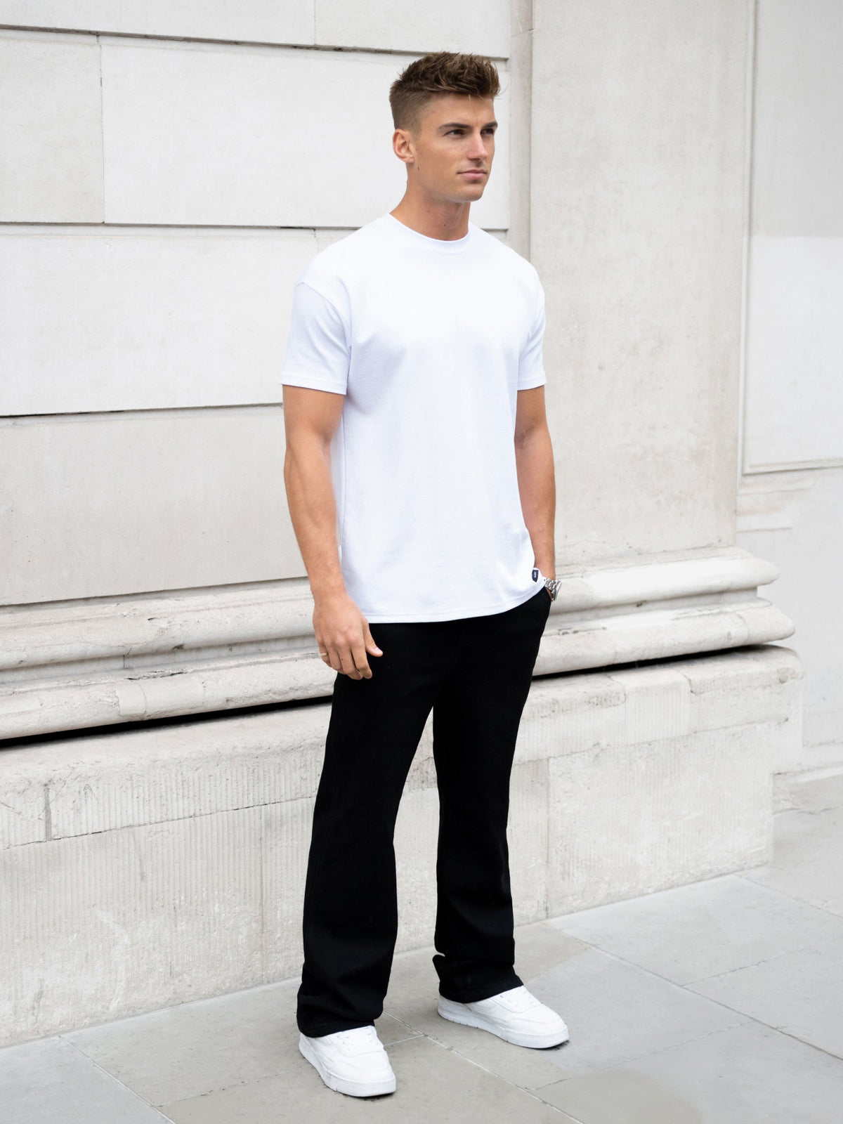 Vol.17 Straight Leg Jeans - Black by SATRI & CO. – product view 3