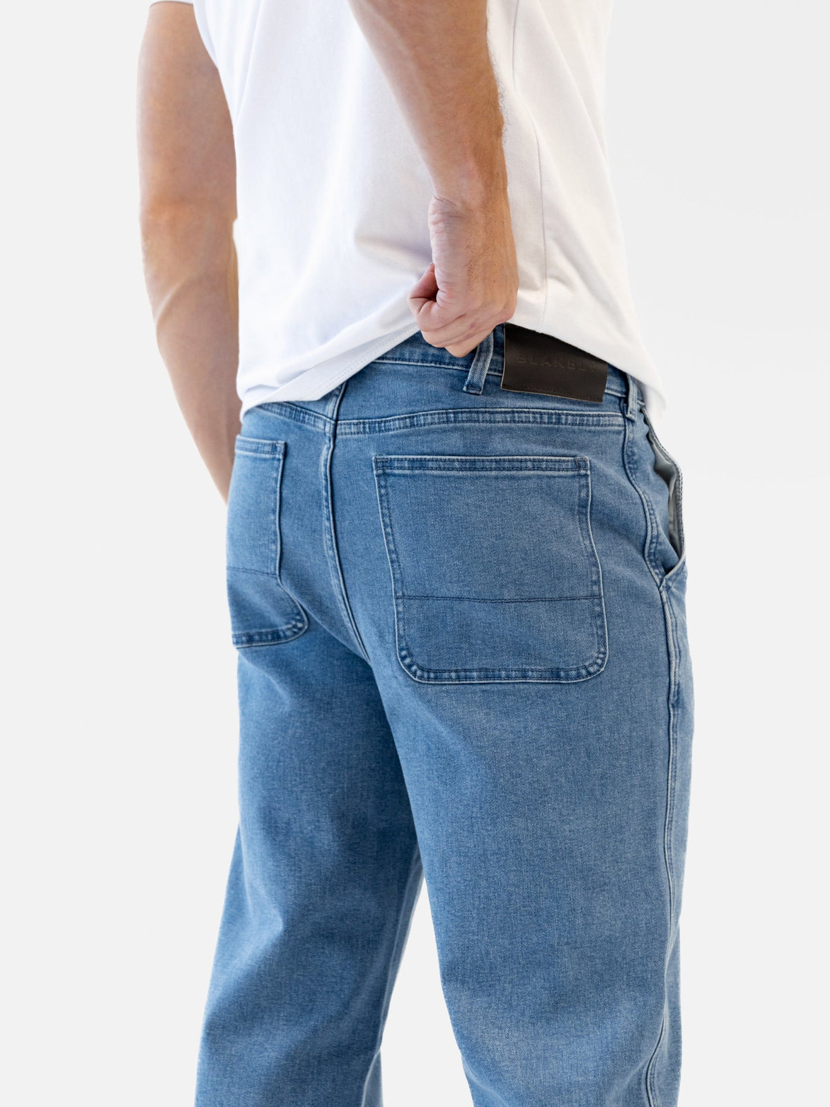Rimini Men's Straight Leg Jeans in Blue – view 4