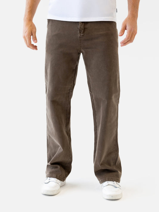 Vol.17 Straight Leg Jeans - Brown by SATRI & CO. – product view 1