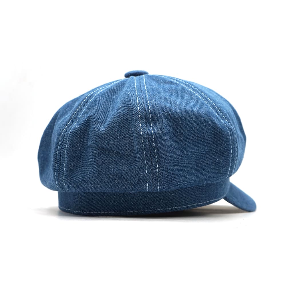 Men's Blue Denim Newsboy Cap – view 7