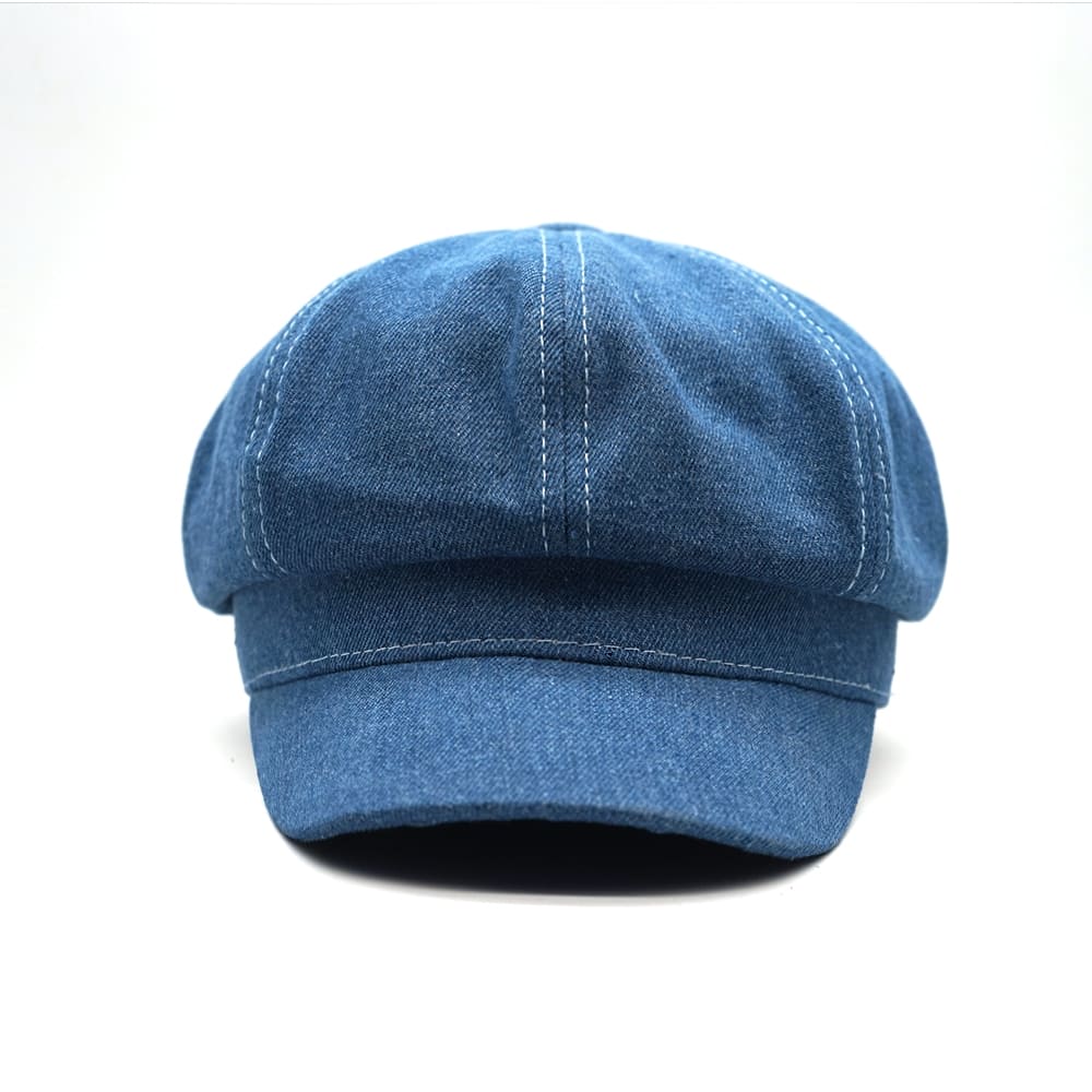 Men's Blue Denim Newsboy Cap – view 5