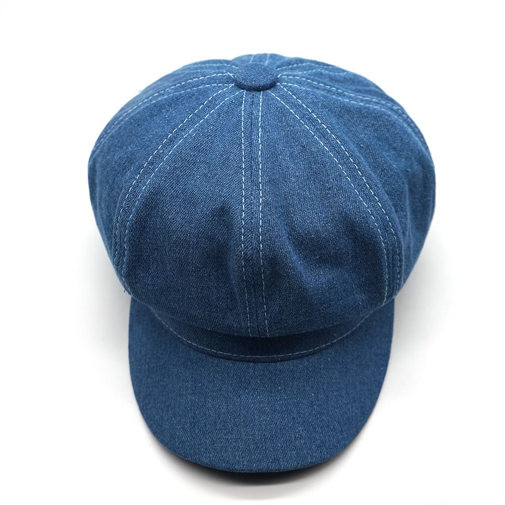 Men's Blue Denim Newsboy Cap – view 6