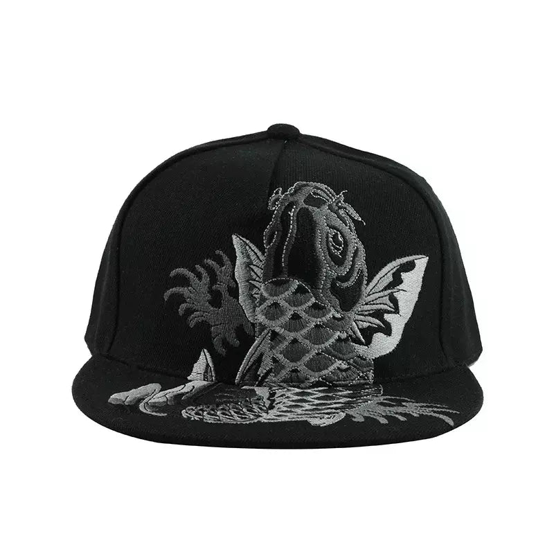 Japanese Koi Men's Cotton Snapback Baseball Cap – view 5