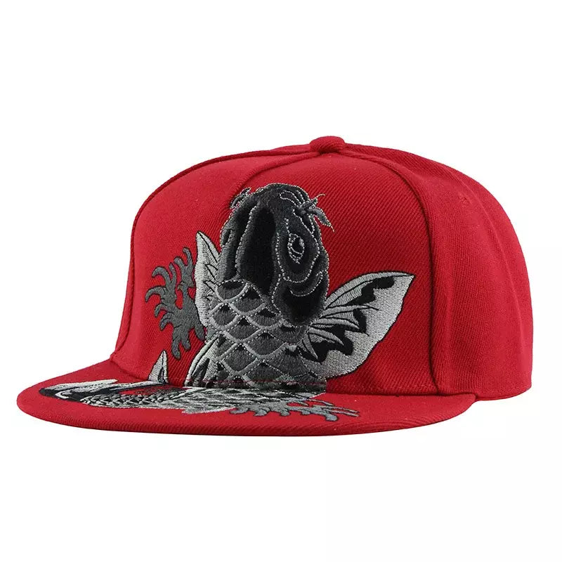Japanese Koi Men's Cotton Snapback Baseball Cap – view 1
