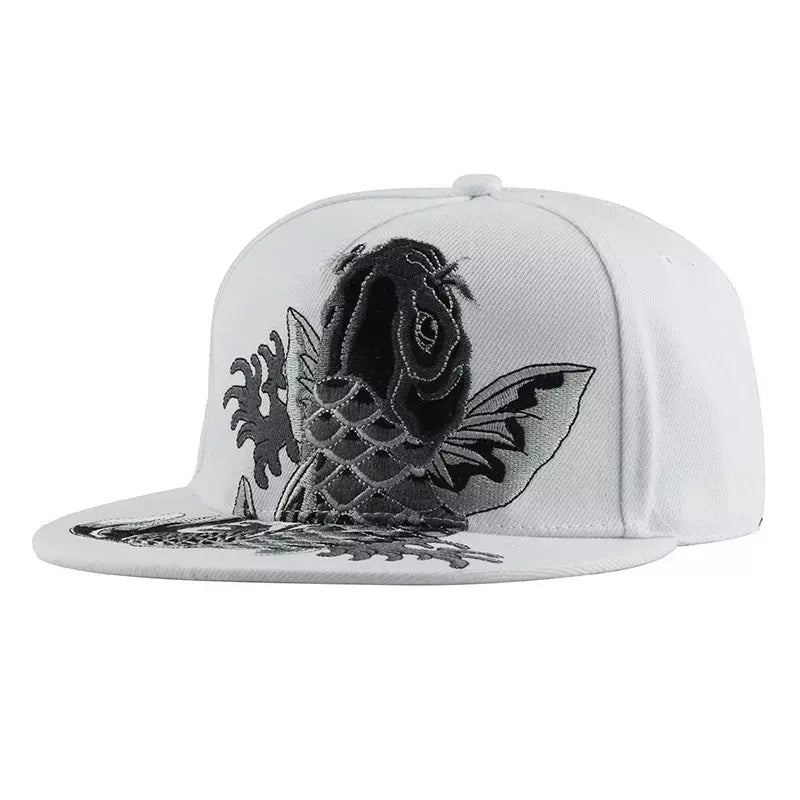 Japanese Koi Men's Cotton Snapback Baseball Cap – view 3