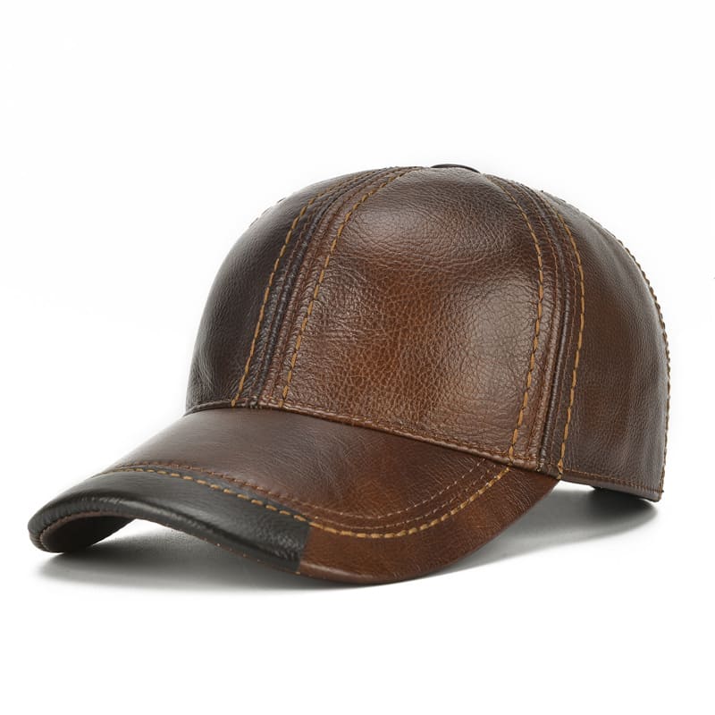 Jared Men's Cowhide Leather Baseball Cap – view 2