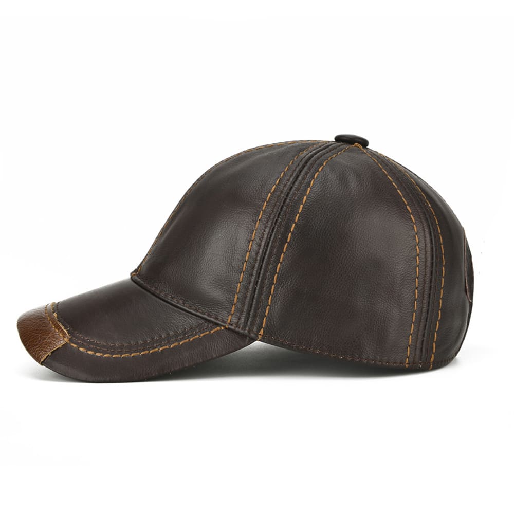 Jared Men's Cowhide Leather Baseball Cap – view 3
