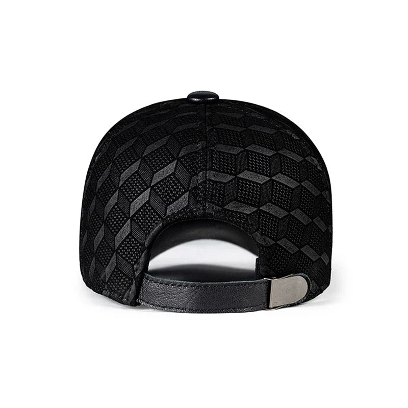 Kingsley Cubes Men's Genuine Leather Baseball Cap – view 5