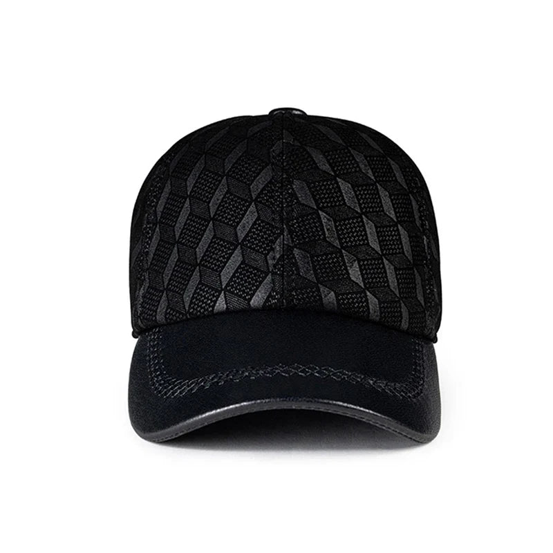 Kingsley Cubes Men's Genuine Leather Baseball Cap – view 4