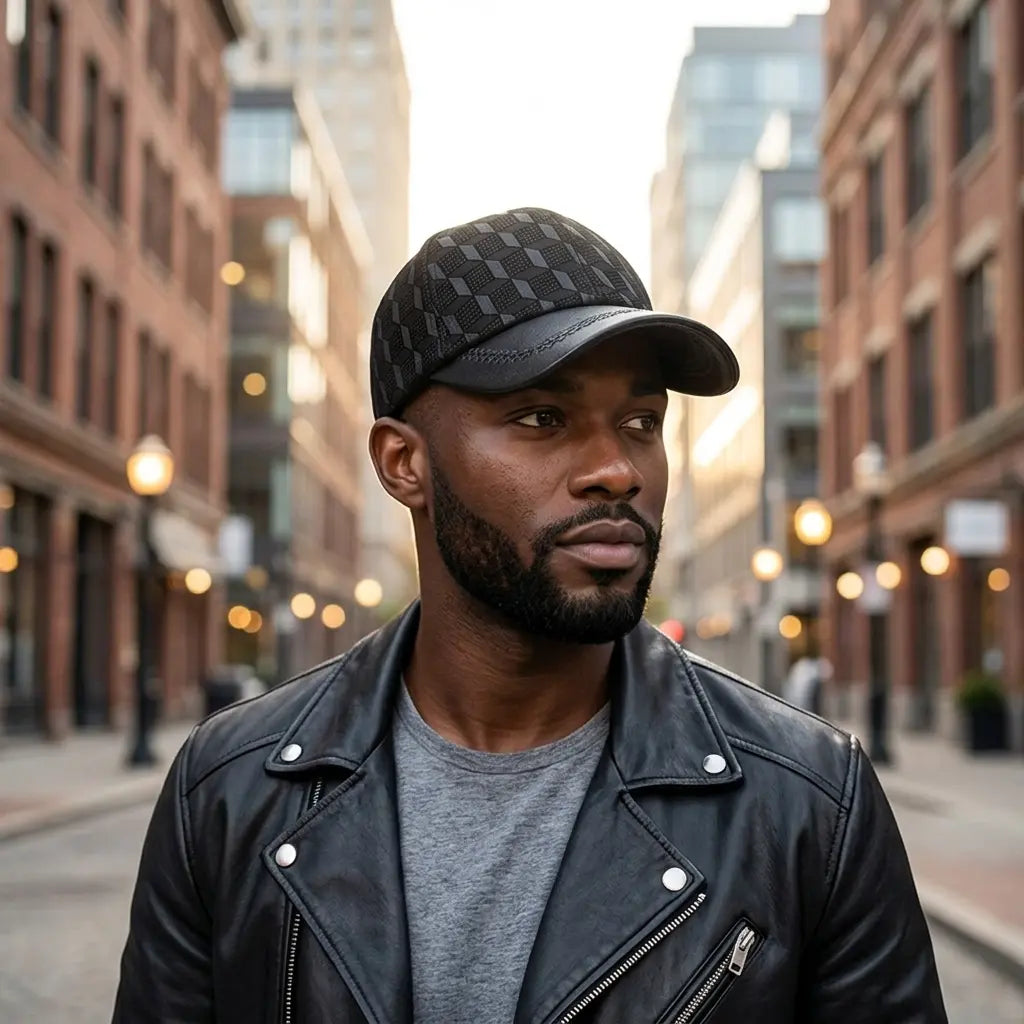 Kingsley Cubes Men's Genuine Leather Baseball Cap – view 8