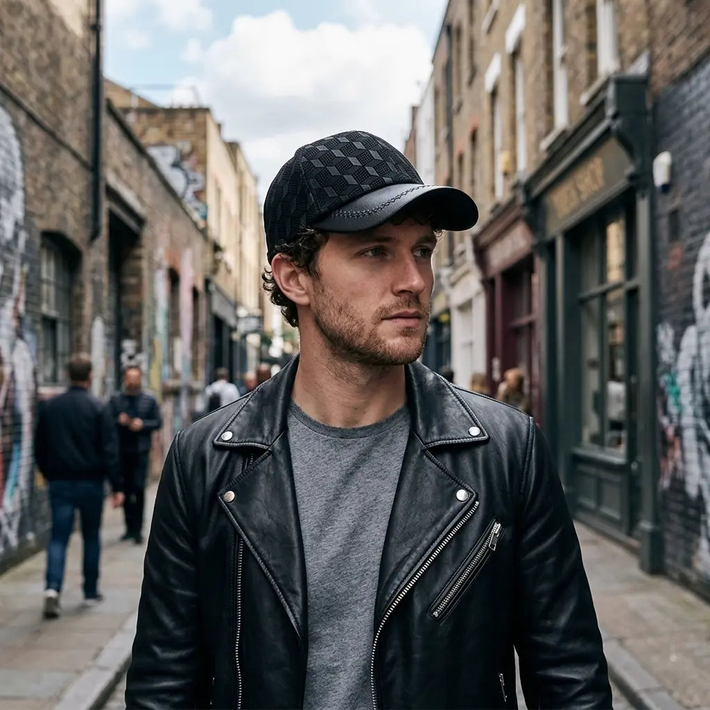 Kingsley Cubes Men's Genuine Leather Baseball Cap – view 9