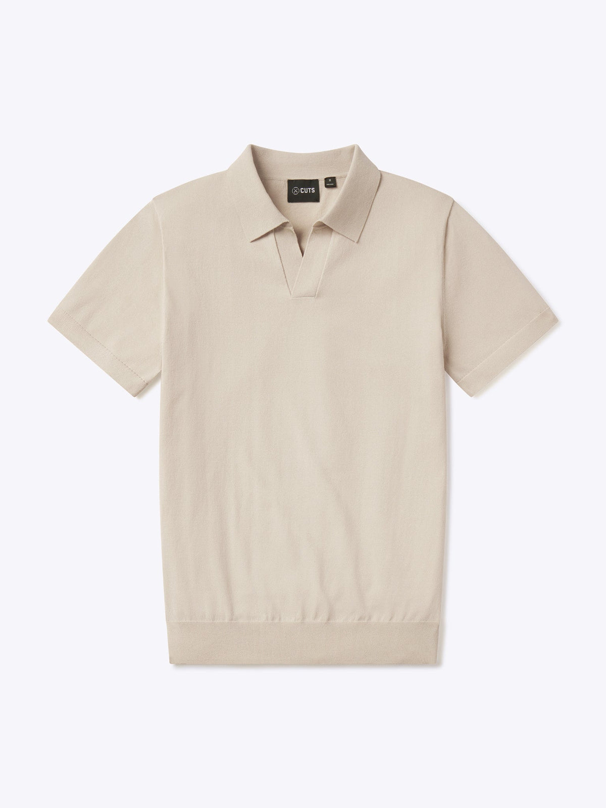 Riviera Men's Knit Polo in Sand Dune – view 1