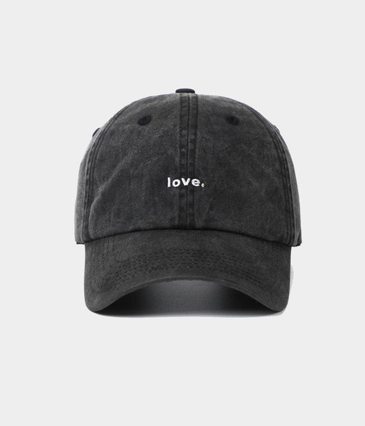 Love Men's Embroidered Washed Cotton Baseball Cap – view 1