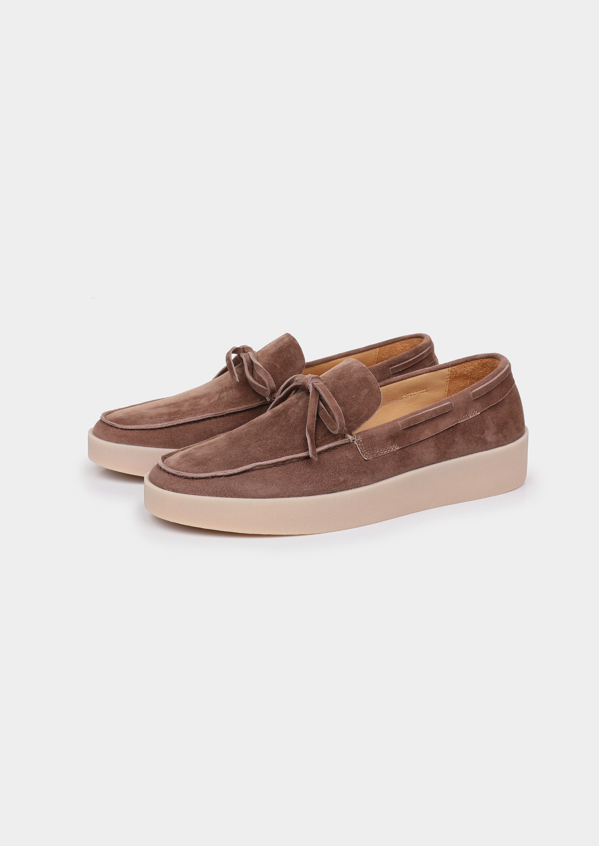 Men's Holiday Boat Loafers for Marinas and Terraces in Chestnut Taupe – view 1