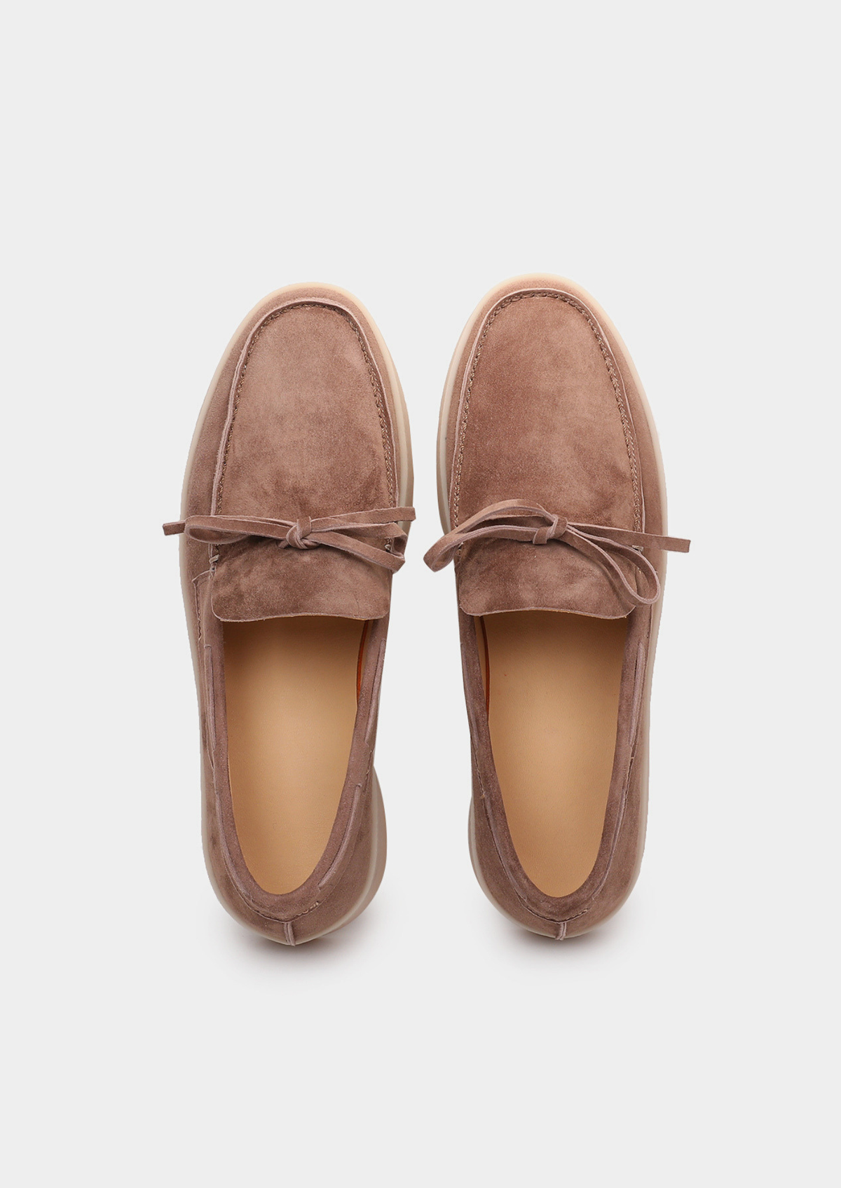 Men's Holiday Boat Loafers for Marinas and Terraces in Chestnut Taupe – view 4