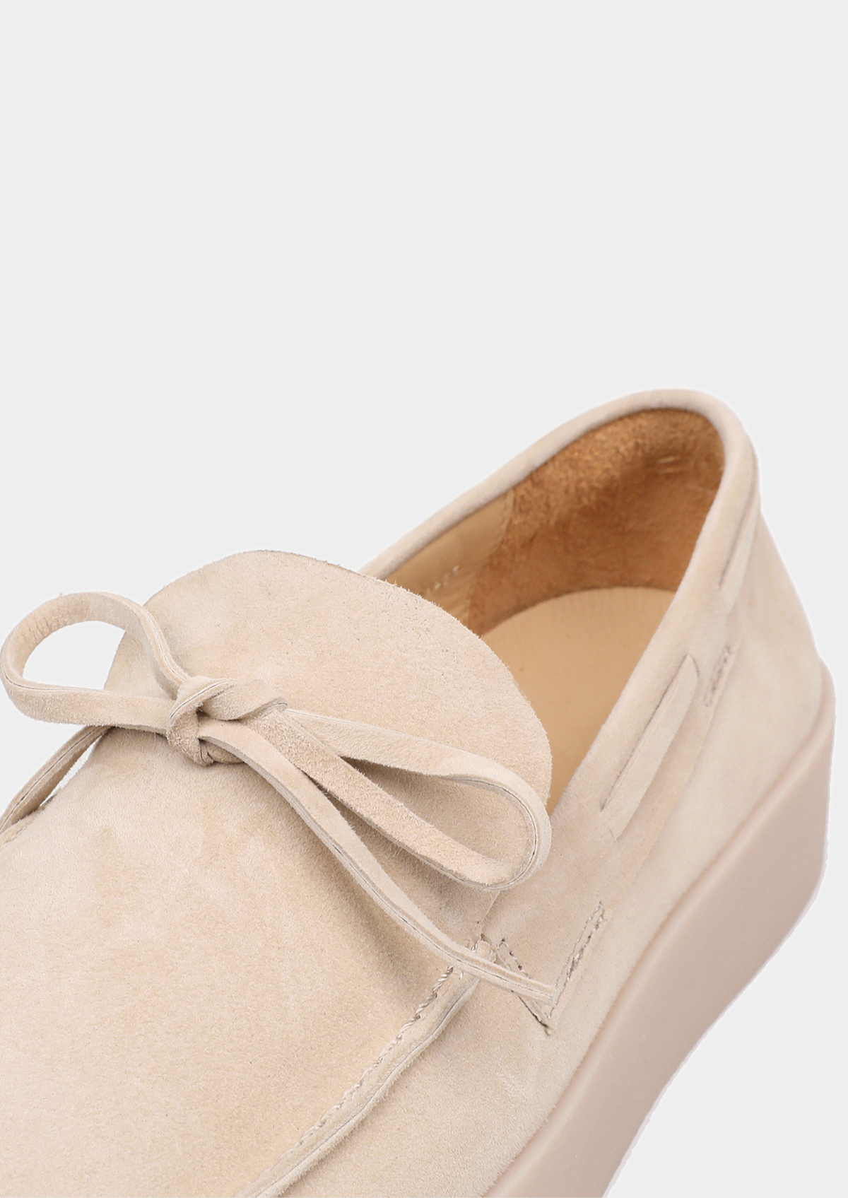 Men's Boat Loafers in Ivory – view 3