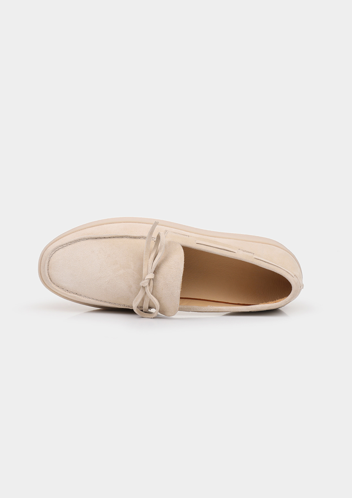 Men's Boat Loafers in Ivory – view 4