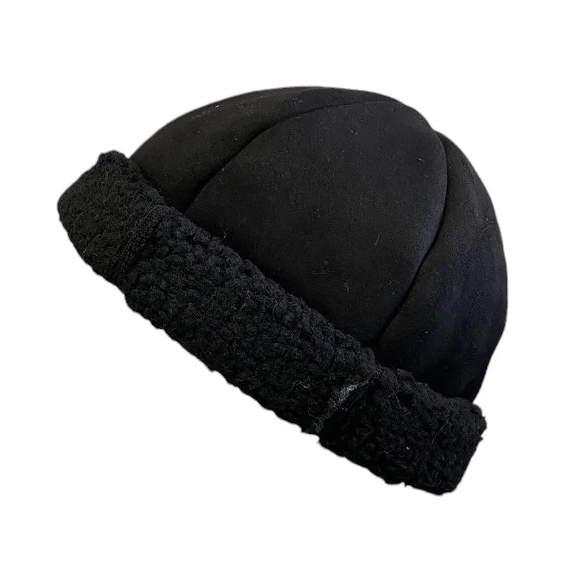 Laponia Men's Suede-Look Vegan Leather Docker Cap – view 4