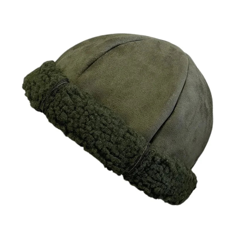 Laponia Men's Suede-Look Vegan Leather Docker Cap – view 3